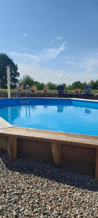 Sharecroppers Cottage With Swimming Pool Pagéas Exterior foto